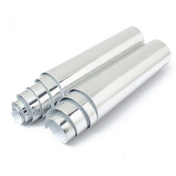 Planet Gates Silver Auto Car Styling Body Electro Coating Change Color Film Chrome Plating Mirror Vinyl Wrap Electroplate Sticker Decal Sheet