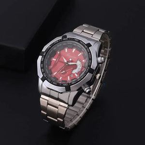 Planet Gates Silver Black Fashion Mens Sport Watches for Men Stainless Steel Quartz Watch Luxury Man Business Casual Wristwatch Relogio Masculino
