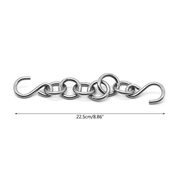 Planet Gates Silver Car Dent Removal Hook Chain Durable Dent Repair Tool Auto Body Hail Damage Remover Adjustable Hook Chain Vehicle Accessories