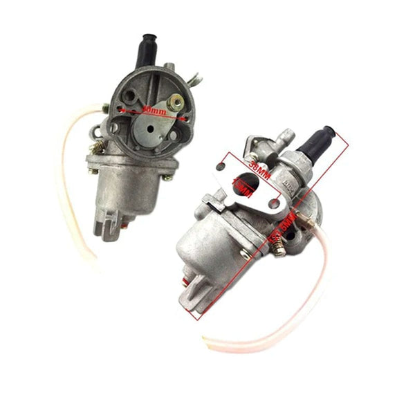 Planet Gates Silver Carb Carburetor For 47cc 49cc Engine Parts Pocket Dirt Bike Mini Moto ATV Quad