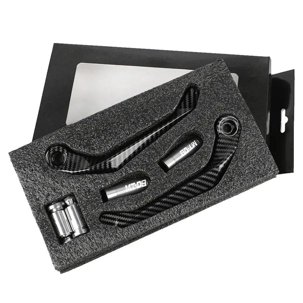 Planet Gates Silver / CHINA 1 pair Motorcycle Universal Imitation carbon fiber metal Handlebar Guard Brake Clutch Levers Protector For Mt 09 2005-2022 ﻿