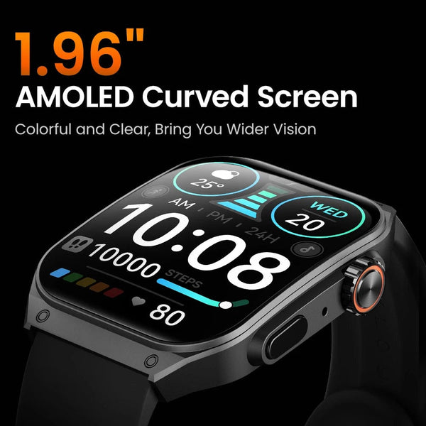 Planet Gates Silver / CHINA HAYLOU Watch S8 Smartwatch 1.96'' AMOLED Curved Screen BT5.3 Bluetooth Call AI Voice Assistant 20 Days Smart Watches for Men