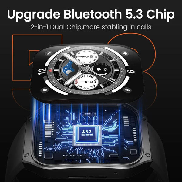 Planet Gates Silver / CHINA HAYLOU Watch S8 Smartwatch 1.96'' AMOLED Curved Screen BT5.3 Bluetooth Call AI Voice Assistant 20 Days Smart Watches for Men