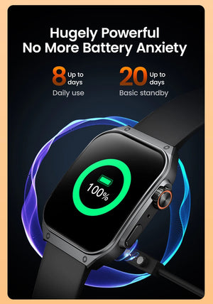 Planet Gates Silver / CHINA HAYLOU Watch S8 Smartwatch 1.96'' AMOLED Curved Screen BT5.3 Bluetooth Call AI Voice Assistant 20 Days Smart Watches for Men