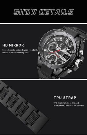 Planet Gates SILVER / China SMAEL Brand Sport Watches 50M Wateproof Dual Time Display Watches LED 8029 Stopwatches Alarm Multifunctional Men's Wristwatches