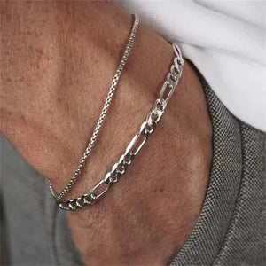 Planet Gates Silver Color / 19cm / 4mm 4MM Stainless Steel Figaro Bracelet Gold Color Bracelet For Women Men's Hip Hop Jewelry Fashion Accessories