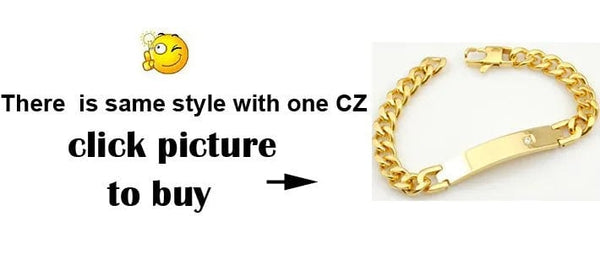 Planet Gates Silver color Gokadima Stainless Steel ID Bracelet For Men Jewelry masculina pulseira, Black / Rose Gold color Rock Punk Party Gift