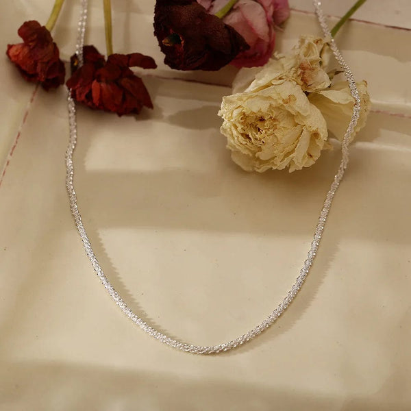 Planet Gates Silver Color Sparkling Necklace For Women Trendy Clavicle Chain Choker Girls Korean Wedding Party Jewelry Accessories
