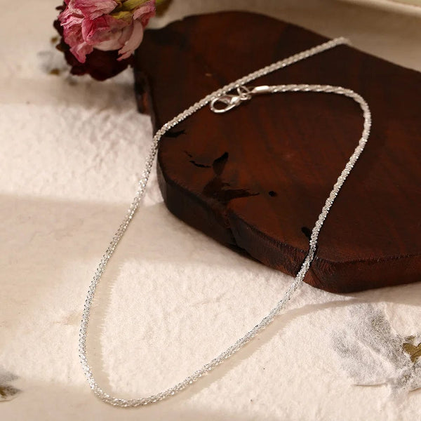 Planet Gates Silver Color Sparkling Necklace For Women Trendy Clavicle Chain Choker Girls Korean Wedding Party Jewelry Accessories