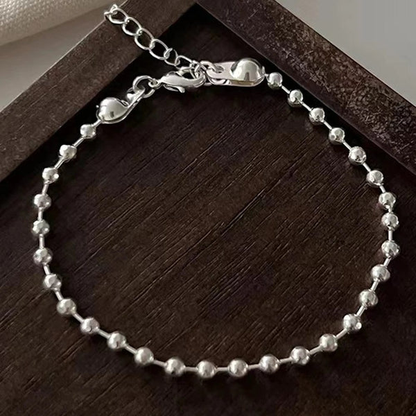 Planet Gates Silver color Stainless Steel Bracelets Simple Novelty Wrap Around Beads Design Fashion Bracelets For Women Jewelry New Popular Banquet Gifts