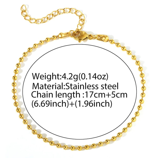 Planet Gates Silver color Stainless Steel Bracelets Simple Novelty Wrap Around Beads Design Fashion Bracelets For Women Jewelry New Popular Banquet Gifts