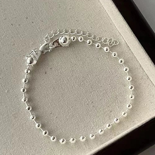 Planet Gates Silver color Stainless Steel Bracelets Simple Novelty Wrap Around Beads Design Fashion Bracelets For Women Jewelry New Popular Banquet Gifts