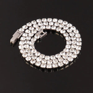 Planet Gates Silver Colour White / 6.7inch(17cm) 316L Stainless Steel Bracelet Tennis Chain Bracelet For Women Charm Luxury Cubic Zircon Crystal Bracelets Jewelry Gift