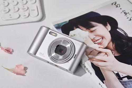 Planet Gates Silver Digital Camera Autofocus Camera for Kids Toys Camcorder with 8x Zoom Compact Cameras 1080P Cameras for Beginner Photography