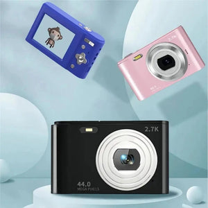 Planet Gates Silver Digital Camera Autofocus Camera for Kids Toys Camcorder with 8x Zoom Compact Cameras 1080P Cameras for Beginner Photography