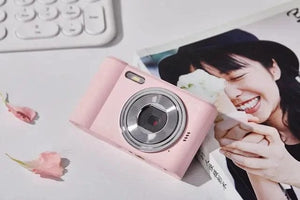 Planet Gates Silver Digital Camera Autofocus Camera for Kids Toys Camcorder with 8x Zoom Compact Cameras 1080P Cameras for Beginner Photography