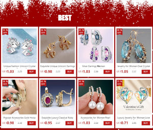 Planet Gates Silver Fashion Rhinestone Crystal Hoop Earrings for Women Fashion Accessories Valentine's Day Anniversary Gift Jewelry Pendientes Mujer