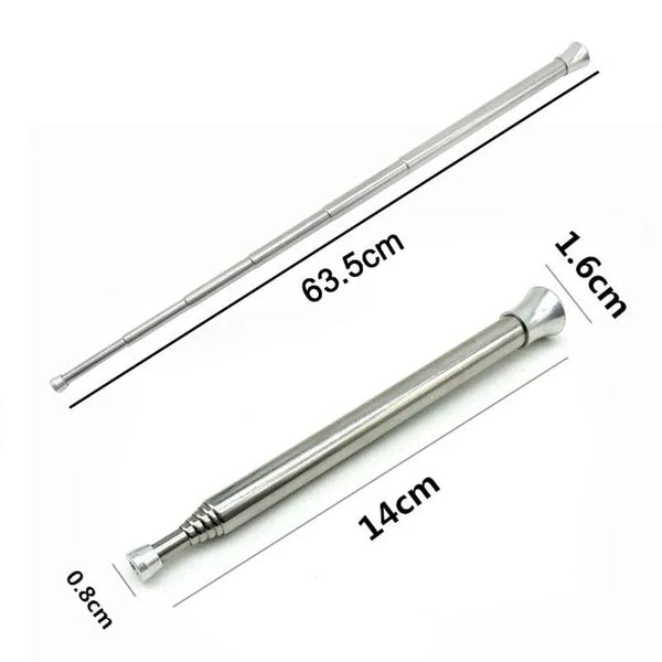 Planet Gates Silver Fire Blow Pipe Telescopic Camping Blow Fire Tube Blower Stainless Steel Pipe Campfire Tool for Outdoor Picnic BBQ Fireplace