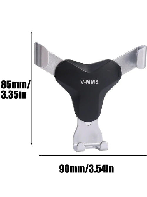 Planet Gates Silver Gravity Car Holder Auto Air Vent Mount Clip Bracket Cell Holder No Magnetic GPS Mobile Phone Stand for IPhone 15 Xiaomi Samsung