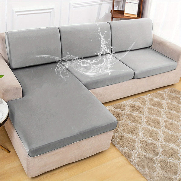 Planet Gates Silver Gray / 2 Seater 1pc Stretch Waterproof Fabric Sofa Slipcover Bedroom Sofa Cover Furniture Protector For Office Living Room Home Decor