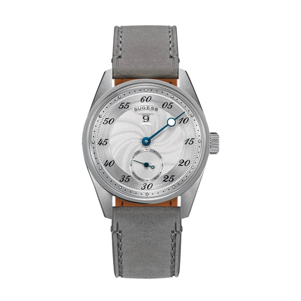 Planet Gates Silver grey Sugess Watch of Men Automatic Mechanical Wristwatches ST1721 Movement Luminous Simple Fashion Clock Waterproof Glass S451 New