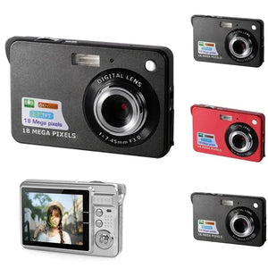Planet Gates Silver HD Digital Camera With LCD Screen Child Cameras Outdoor Anti-Shake Instant Photo Camera Rechargeable Photography Camcorder
