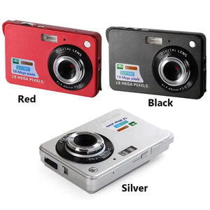 Planet Gates Silver HD Digital Camera With LCD Screen Child Cameras Outdoor Anti-Shake Instant Photo Camera Rechargeable Photography Camcorder