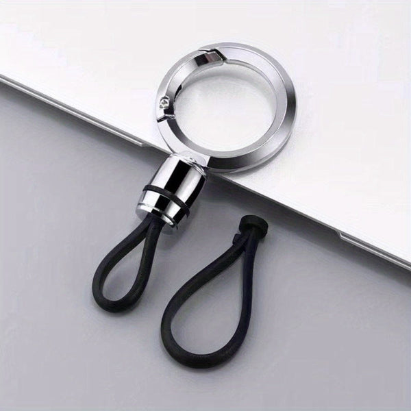 Planet Gates Silver Keychain A Fashionable and Minimalist Keychain Made of Alloy and TPU Material, Suitable for Car Keys, A Unisex Keychain for Both Men and Women