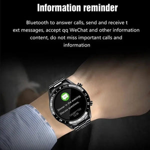 Planet Gates silver LIGE 2024 Smart Watch Men Full Circle Touch Screen Bluetooth Call Men Smartwatch Waterproof Sport Activity Fitness Watch+Box