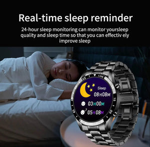 Planet Gates silver LIGE 2024 Smart Watch Men Full Circle Touch Screen Bluetooth Call Men Smartwatch Waterproof Sport Activity Fitness Watch+Box