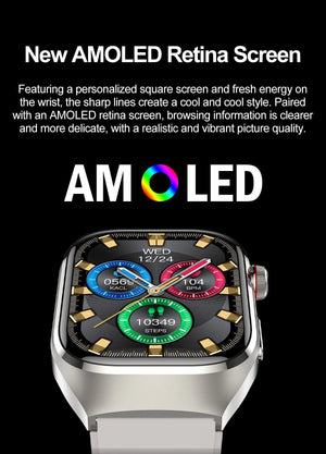 Planet Gates Silver / Medical grade For HUAWEI Xiaomi New Uric Acid Blood Fat Smartwatch ECG Blood Glucose Heart Rate Blood Pressure Health Monitoring Smart Watch