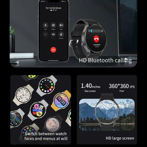 Planet Gates Silver Mesh belt 2024 New Smart Watch 24H Heart rate Health Monitor NFC GPS Tracker IP68 Sport Watch Men Women For Galaxy Watch 6 Smart watches