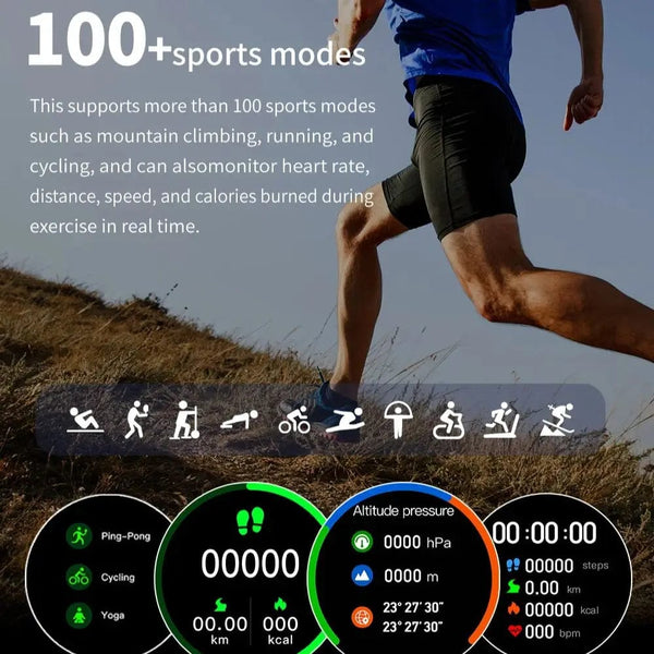 Planet Gates Silver Mesh belt 2024 New Smart Watch 24H Heart rate Health Monitor NFC GPS Tracker IP68 Sport Watch Men Women For Galaxy Watch 6 Smart watches