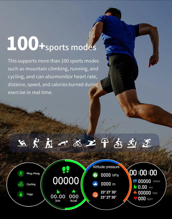 Planet Gates Silver Mesh belt 2024 New Smart Watch 24H Heart rate Health Monitor NFC GPS Tracker IP68 Sport Watch Men Women For Galaxy Watch 6 Smart watches