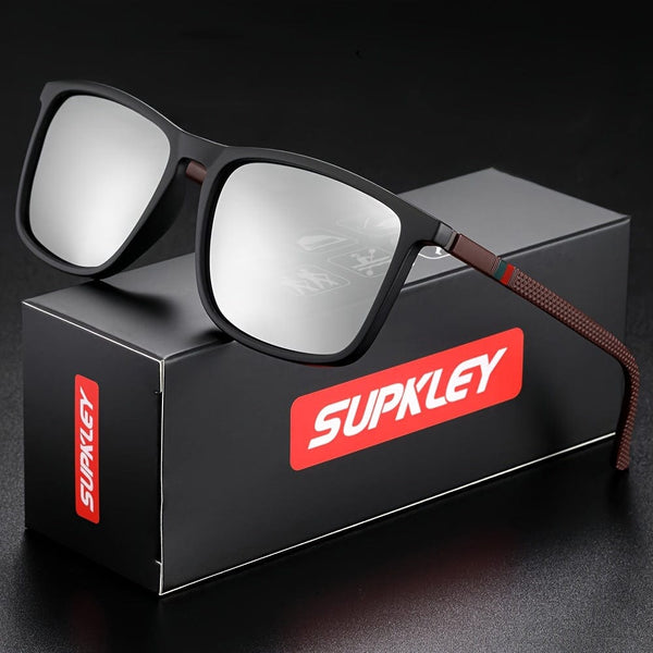 Planet Gates Silver Mirror SUPKLEY Sports Polarized Sunglasses For Men, Comfortable Lightweight Protective Sunglasses UV Protection, Ideal choice for Gifts