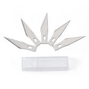 Planet Gates silver Multi-color Engraving Cutter With 6pcs Blade Non-slip Knife Metal Scalpel DIY Sculpture Carving Crafts Pastry Tools Accessories