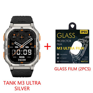 Planet Gates Silver n Film / CHINA 2024 Original KOSPET TANK M3 Ultra GPS Smart Watches For Men Women Smartwatch AOD Electronic Military Rugged Waterproof Watch
