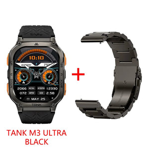 Planet Gates Silver n Film / CHINA 2024 Original KOSPET TANK M3 Ultra GPS Smart Watches For Men Women Smartwatch AOD Electronic Military Rugged Waterproof Watch