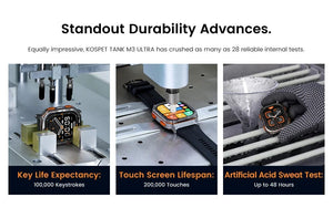 Planet Gates Silver n Film / CHINA 2024 Original KOSPET TANK M3 Ultra GPS Smart Watches For Men Women Smartwatch AOD Electronic Military Rugged Waterproof Watch