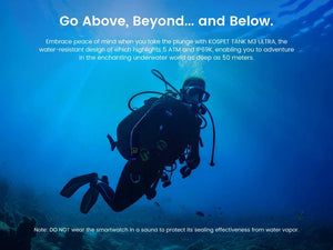 Planet Gates Silver n Film / CHINA 2024 Original KOSPET TANK M3 Ultra GPS Smart Watches For Men Women Smartwatch AOD Electronic Military Rugged Waterproof Watch