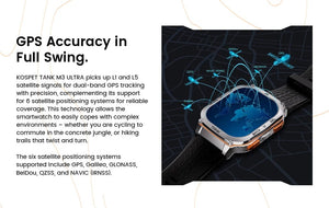 Planet Gates Silver n Film / CHINA 2024 Original KOSPET TANK M3 Ultra GPS Smart Watches For Men Women Smartwatch AOD Electronic Military Rugged Waterproof Watch