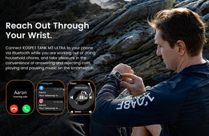 Planet Gates Silver n Film / CHINA 2024 Original KOSPET TANK M3 Ultra GPS Smart Watches For Men Women Smartwatch AOD Electronic Military Rugged Waterproof Watch