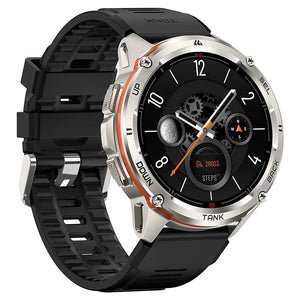 Planet Gates Silver n Film / CHINA 2024 Original KOSPET TANK T3 Ultra GPS Smartwatch Mens Rugged Smart Watches Women Military Electronic Waterproof Digital Watch