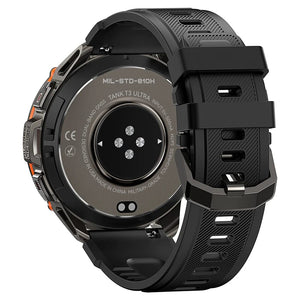 Planet Gates Silver n Film / CHINA 2024 Original KOSPET TANK T3 Ultra GPS Smartwatch Mens Rugged Smart Watches Women Military Electronic Waterproof Digital Watch