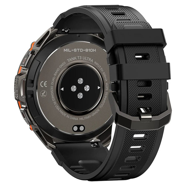 Planet Gates Silver n Film / CHINA 2024 Original KOSPET TANK T3 Ultra GPS Smartwatch Mens Rugged Smart Watches Women Military Electronic Waterproof Digital Watch