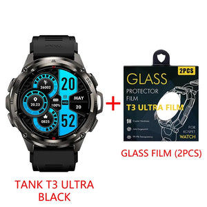 Planet Gates Silver n Film / CHINA 2024 Original KOSPET TANK T3 Ultra GPS Smartwatch Mens Rugged Smart Watches Women Military Electronic Waterproof Digital Watch