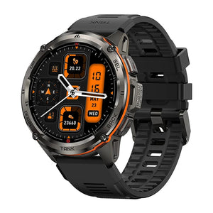 Planet Gates Silver n Film / CHINA 2024 Original KOSPET TANK T3 Ultra GPS Smartwatch Mens Rugged Smart Watches Women Military Electronic Waterproof Digital Watch
