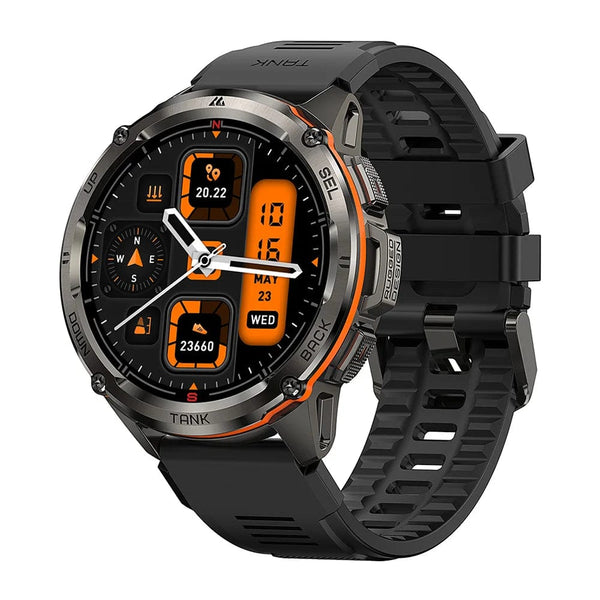 Planet Gates Silver n Film / CHINA 2024 Original KOSPET TANK T3 Ultra GPS Smartwatch Mens Rugged Smart Watches Women Military Electronic Waterproof Digital Watch