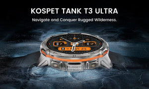 Planet Gates Silver n Film / CHINA 2024 Original KOSPET TANK T3 Ultra GPS Smartwatch Mens Rugged Smart Watches Women Military Electronic Waterproof Digital Watch