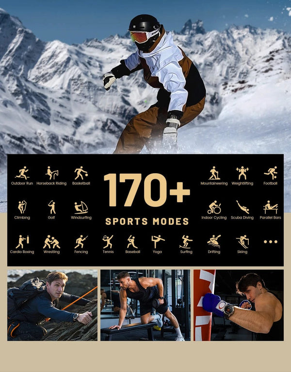 Planet Gates Silver n Film / CHINA 2024 Original KOSPET TANK T3 Ultra GPS Smartwatch Mens Rugged Smart Watches Women Military Electronic Waterproof Digital Watch